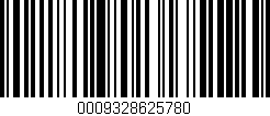 Código de barras (EAN, GTIN, SKU, ISBN): '0009328625780'
