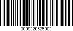 Código de barras (EAN, GTIN, SKU, ISBN): '0009328625803'