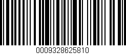 Código de barras (EAN, GTIN, SKU, ISBN): '0009328625810'