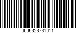 Código de barras (EAN, GTIN, SKU, ISBN): '0009328781011'
