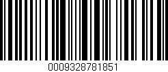 Código de barras (EAN, GTIN, SKU, ISBN): '0009328781851'
