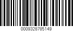 Código de barras (EAN, GTIN, SKU, ISBN): '0009328785149'