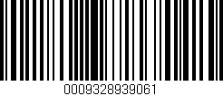 Código de barras (EAN, GTIN, SKU, ISBN): '0009328939061'