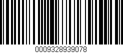 Código de barras (EAN, GTIN, SKU, ISBN): '0009328939078'