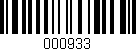 Código de barras (EAN, GTIN, SKU, ISBN): '000933'
