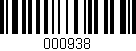 Código de barras (EAN, GTIN, SKU, ISBN): '000938'