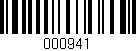 Código de barras (EAN, GTIN, SKU, ISBN): '000941'