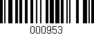 Código de barras (EAN, GTIN, SKU, ISBN): '000953'
