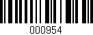 Código de barras (EAN, GTIN, SKU, ISBN): '000954'