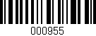 Código de barras (EAN, GTIN, SKU, ISBN): '000955'