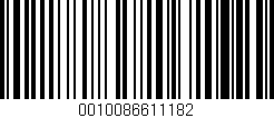 Código de barras (EAN, GTIN, SKU, ISBN): '0010086611182'