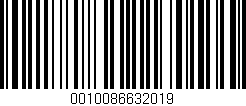 Código de barras (EAN, GTIN, SKU, ISBN): '0010086632019'