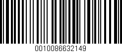 Código de barras (EAN, GTIN, SKU, ISBN): '0010086632149'