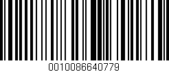 Código de barras (EAN, GTIN, SKU, ISBN): '0010086640779'