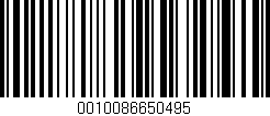 Código de barras (EAN, GTIN, SKU, ISBN): '0010086650495'