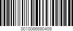 Código de barras (EAN, GTIN, SKU, ISBN): '0010086680409'