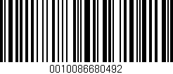 Código de barras (EAN, GTIN, SKU, ISBN): '0010086680492'