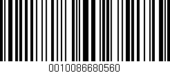 Código de barras (EAN, GTIN, SKU, ISBN): '0010086680560'