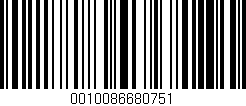 Código de barras (EAN, GTIN, SKU, ISBN): '0010086680751'