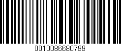 Código de barras (EAN, GTIN, SKU, ISBN): '0010086680799'