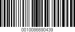 Código de barras (EAN, GTIN, SKU, ISBN): '0010086690439'