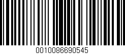 Código de barras (EAN, GTIN, SKU, ISBN): '0010086690545'