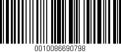 Código de barras (EAN, GTIN, SKU, ISBN): '0010086690798'