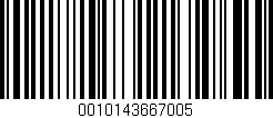 Código de barras (EAN, GTIN, SKU, ISBN): '0010143667005'
