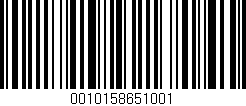 Código de barras (EAN, GTIN, SKU, ISBN): '0010158651001'