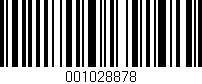 Código de barras (EAN, GTIN, SKU, ISBN): '001028878'