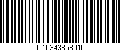 Código de barras (EAN, GTIN, SKU, ISBN): '0010343858916'