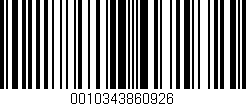 Código de barras (EAN, GTIN, SKU, ISBN): '0010343860926'