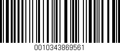 Código de barras (EAN, GTIN, SKU, ISBN): '0010343869561'