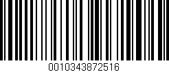 Código de barras (EAN, GTIN, SKU, ISBN): '0010343872516'