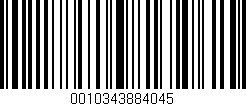 Código de barras (EAN, GTIN, SKU, ISBN): '0010343884045'