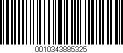 Código de barras (EAN, GTIN, SKU, ISBN): '0010343885325'
