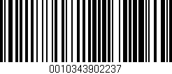 Código de barras (EAN, GTIN, SKU, ISBN): '0010343902237'