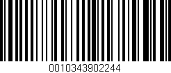 Código de barras (EAN, GTIN, SKU, ISBN): '0010343902244'