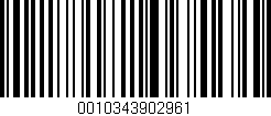 Código de barras (EAN, GTIN, SKU, ISBN): '0010343902961'