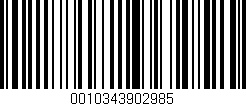 Código de barras (EAN, GTIN, SKU, ISBN): '0010343902985'