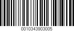 Código de barras (EAN, GTIN, SKU, ISBN): '0010343903005'