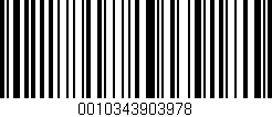Código de barras (EAN, GTIN, SKU, ISBN): '0010343903978'