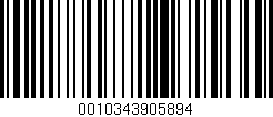 Código de barras (EAN, GTIN, SKU, ISBN): '0010343905894'