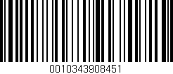 Código de barras (EAN, GTIN, SKU, ISBN): '0010343908451'