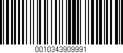 Código de barras (EAN, GTIN, SKU, ISBN): '0010343909991'