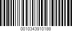 Código de barras (EAN, GTIN, SKU, ISBN): '0010343910188'