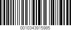 Código de barras (EAN, GTIN, SKU, ISBN): '0010343915985'
