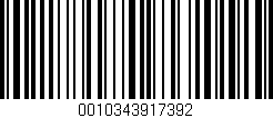 Código de barras (EAN, GTIN, SKU, ISBN): '0010343917392'