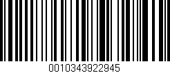 Código de barras (EAN, GTIN, SKU, ISBN): '0010343922945'