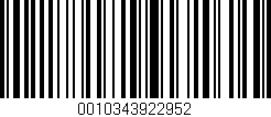 Código de barras (EAN, GTIN, SKU, ISBN): '0010343922952'